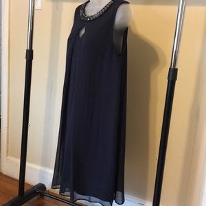 Navy blue cocktail dress